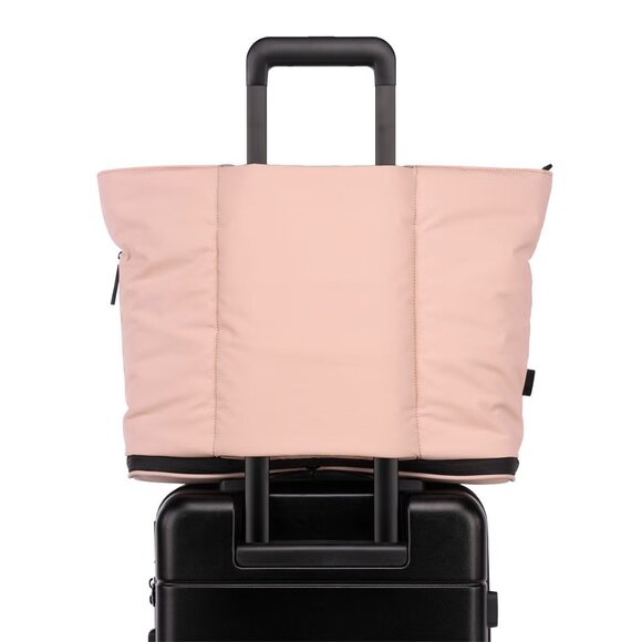 CALPAK Luka Expandable Laptop Tote in Rose Quartz - Picture 4 of 16
